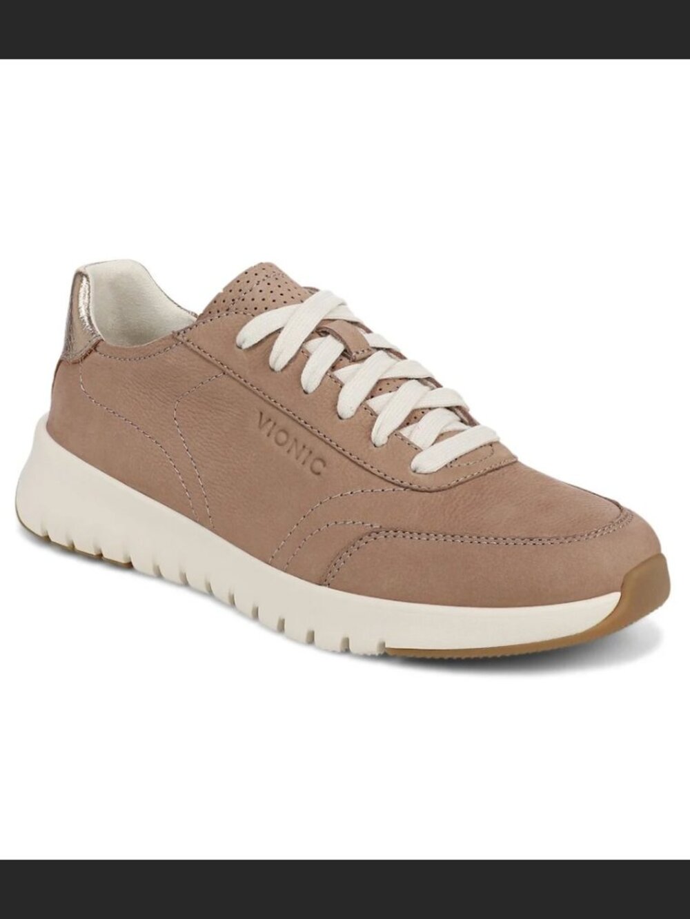 Vionic Uptown Sneaker Desert Sand Nubuck Size 9.5